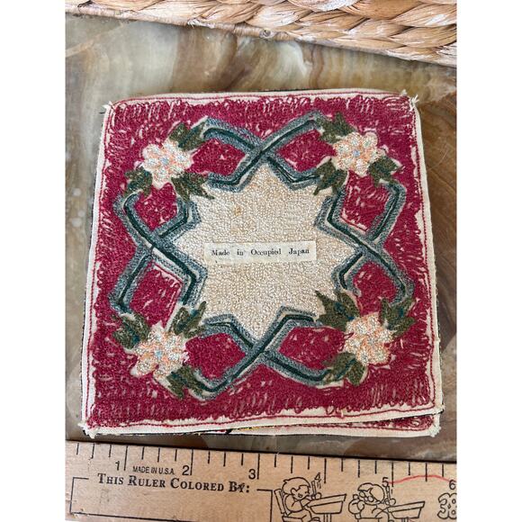 Pair of Coasters: Made in Occupied Japan - Picture 5 of 5